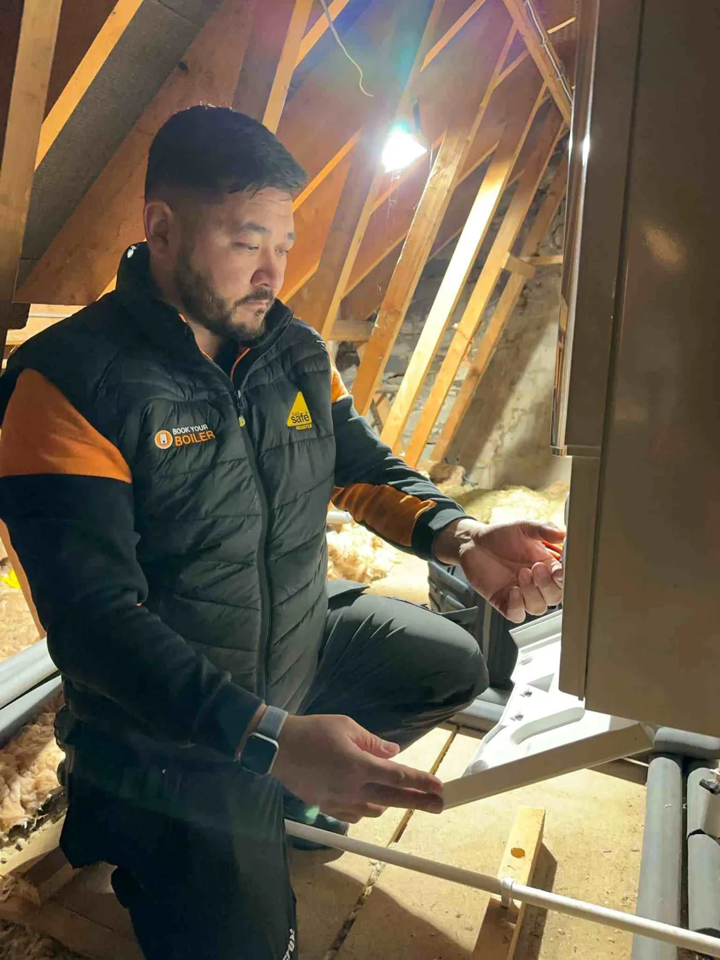 Commissioning the new boiler